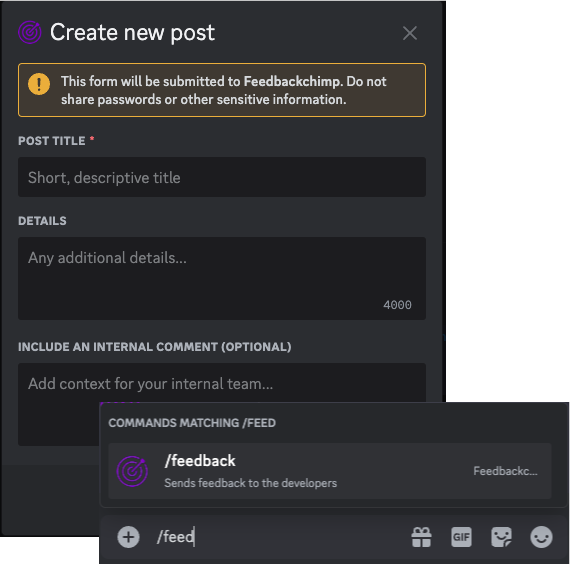 Effortlessly capture feedback from Discord